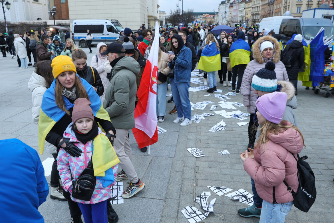 Wystąpienie Wołodymyra Zełenskiego na Zamku Królewskim w Warszawie