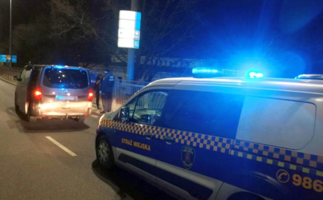 Nocny wypadek na Moście Gdańskim w Warszawie