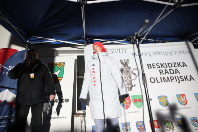 Kacper Tomasiak powitany po IO w rodzinnych stronach