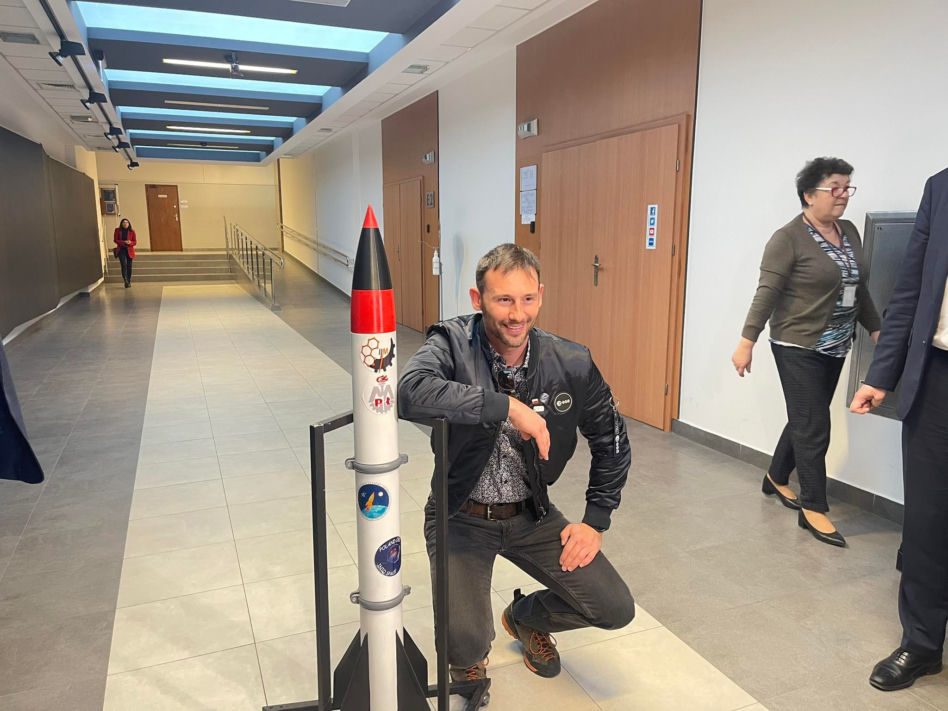 Polski astronauta w Łodzi! Sławosz Uznański spotkał się ze studentami Politechniki Łódzkiej