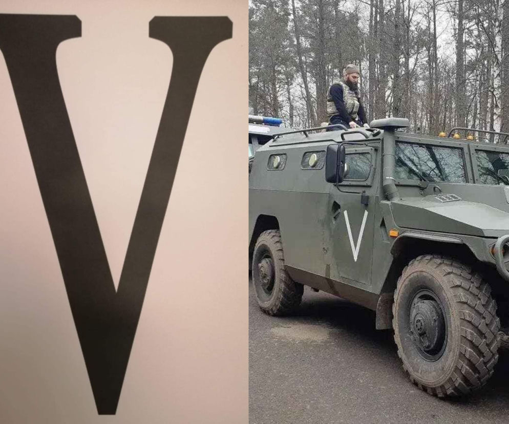 Ukraina. Szczególnie niebezpieczni terroryści. Ukraińcy szukają pojazdów oznaczonych literą V