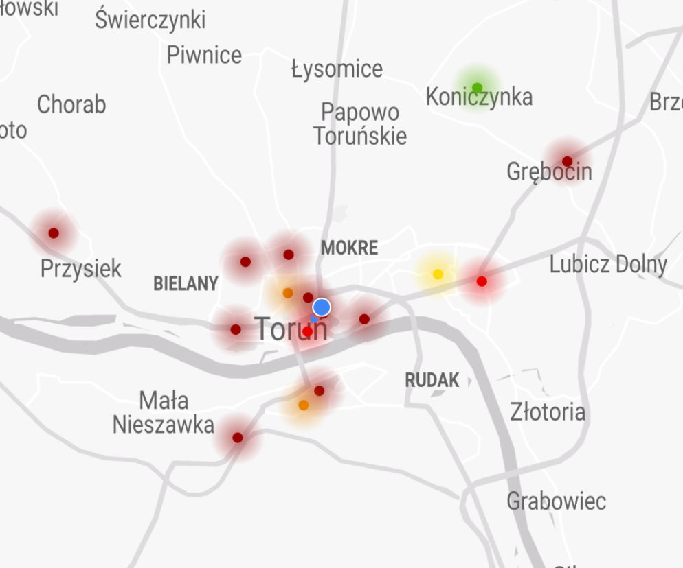 Bardzo zła jakość powietrza nad Toruniem. Dziś lepiej ograniczać spacery