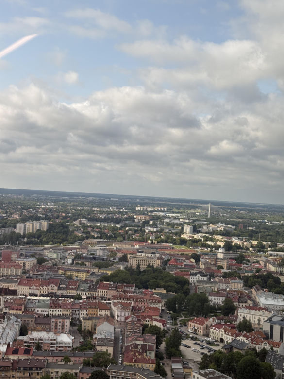 Byliśmy 40, piętrze najwyższego budynku mieszkalnego w Polsce. Widok jest niesamowity