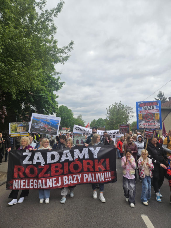 Protest w Szczecinie Podjuchach