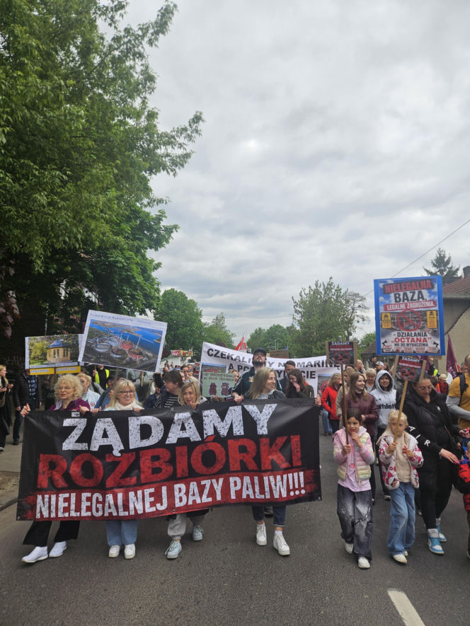 Protest w Szczecinie Podjuchach