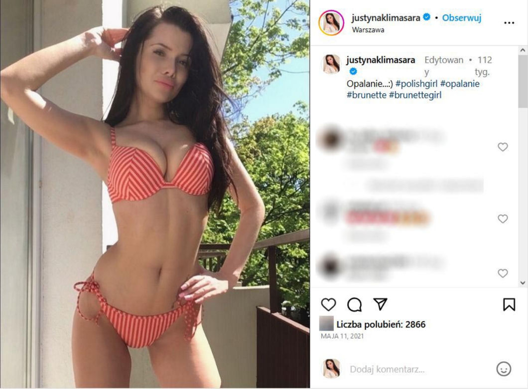 Justyna Klimasara na gorących zdjęciach