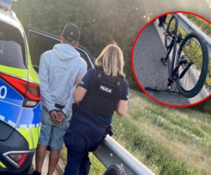 32-latek pędził ekspresówką... na rowerze! Gdy dmuchnął w alkomat, prawda wyszła na jaw