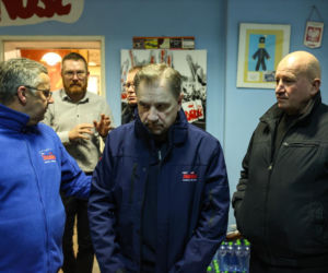 Strajk górników w kopalni Silesia