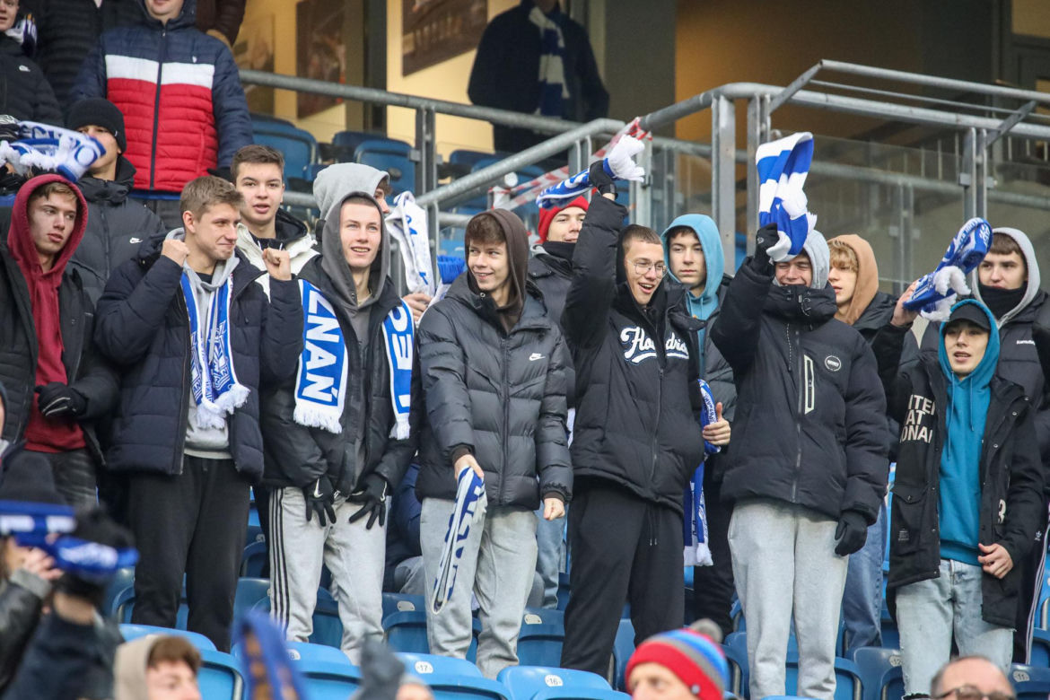  Tak bawili się kibice na meczu Lech Poznań - Piast Gliwice