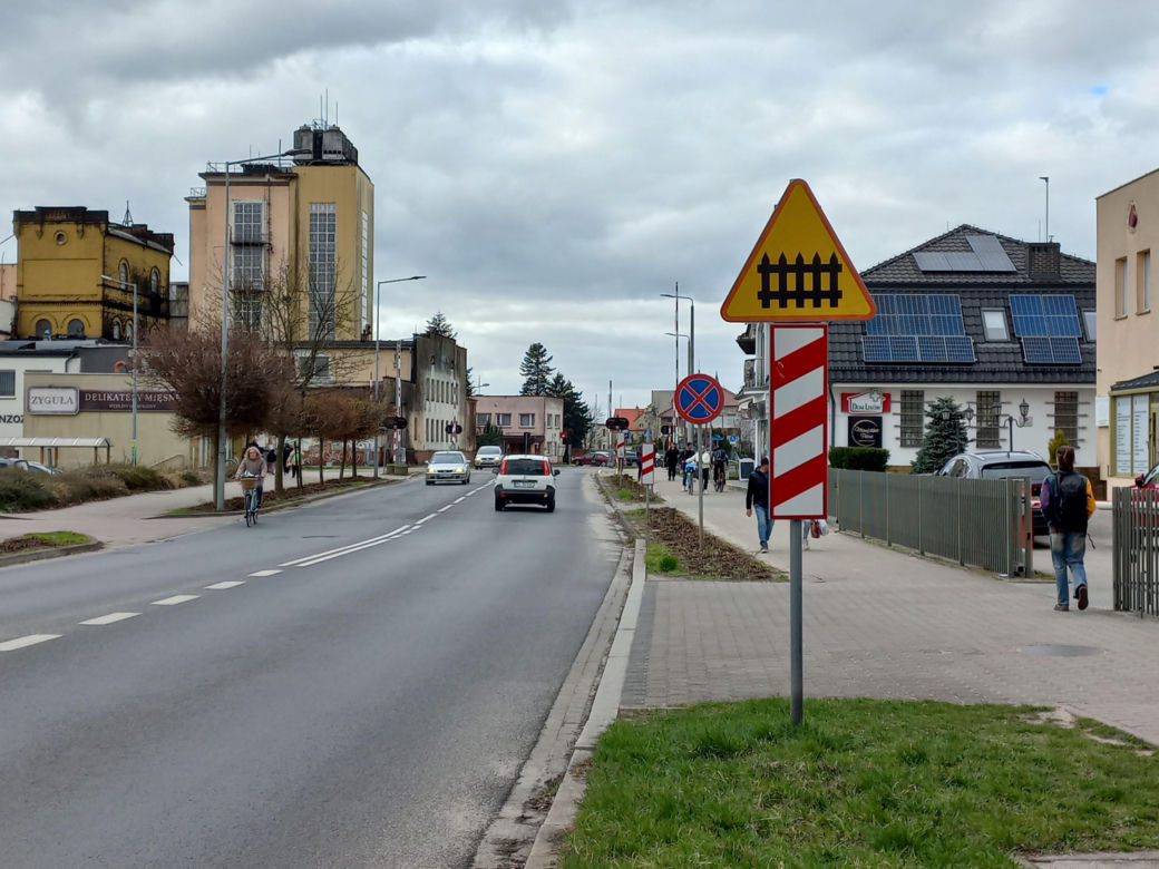 Ulica Święciechowska w Lesznie przed remontem