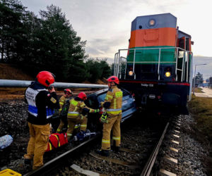 Polkowice. Wypadek na przejeździe kolejowym
