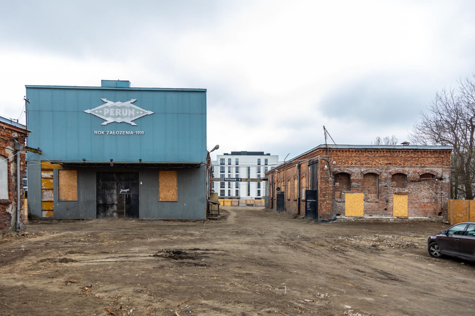Pozostałości fabryki Perun na Kamionku w Warszawie