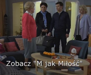 M jak miłość odcinek 1152, Barbara (Teresa Lipowska), Lucjan (Witold Pyrkosz), Marek (Kacper Kuszewski), Marta (Dominika Ostałowska), Marysia (Małgorzata Pieńkowska)