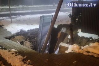 Gigantyczne zapadlisko w Olkuszu