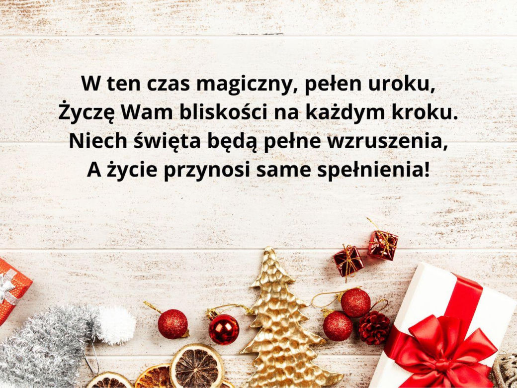 Życzenia na Boże Narodzenie 2024. Piękne i oryginalne wierszyki dla każdego 