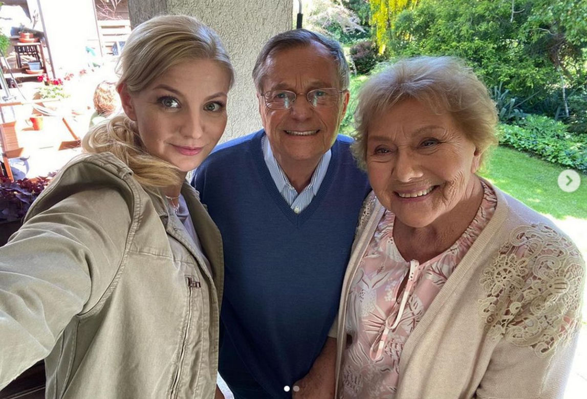 M jak miłość po wakacjach 2022. Jagoda (Katarzyna Kołeczek), Józek Modry (Stefan Friedmann), Barbara (Teresa Lipowska)