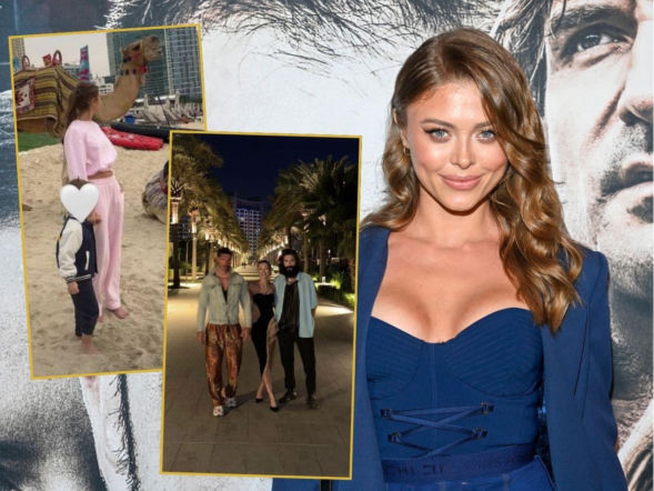 Joanna Opozda baluje w Dubaju! W dzień zwiedza z synem, wieczorami imprezuje z przystojniakami