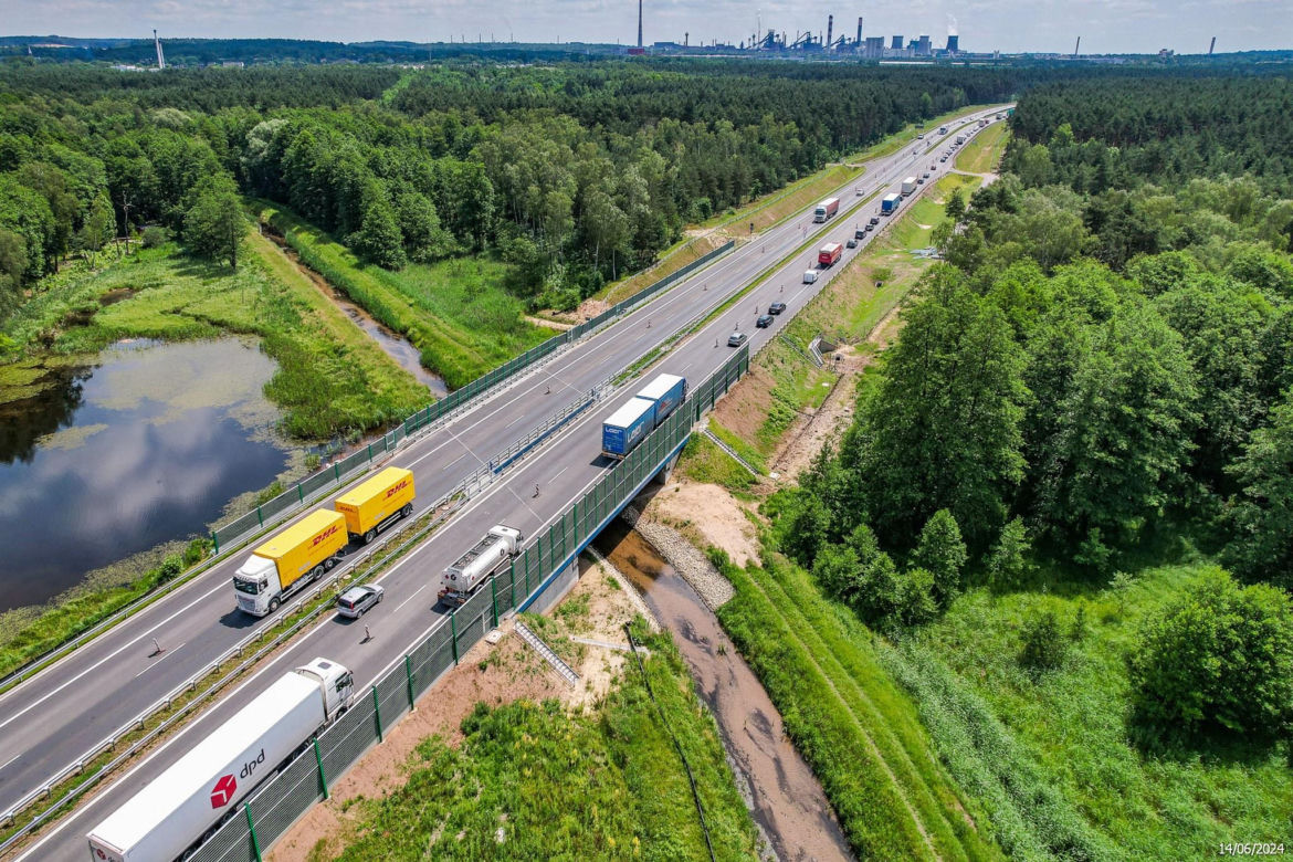 Tak wygląda zagłębiowska część nowej, ekspresowej S1 - czerwiec 2024