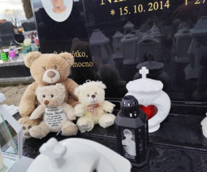 Białe misie strzegą grobu Nikodema Mareckiego. 11-letni aktor zginął w strasznym wypadku