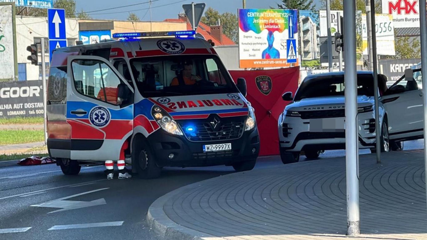  Tragiczny wypadek w Łomiankach. Nie żyje motocyklista