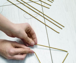 Kwietnik z miedzianych rurek – instrukcja 