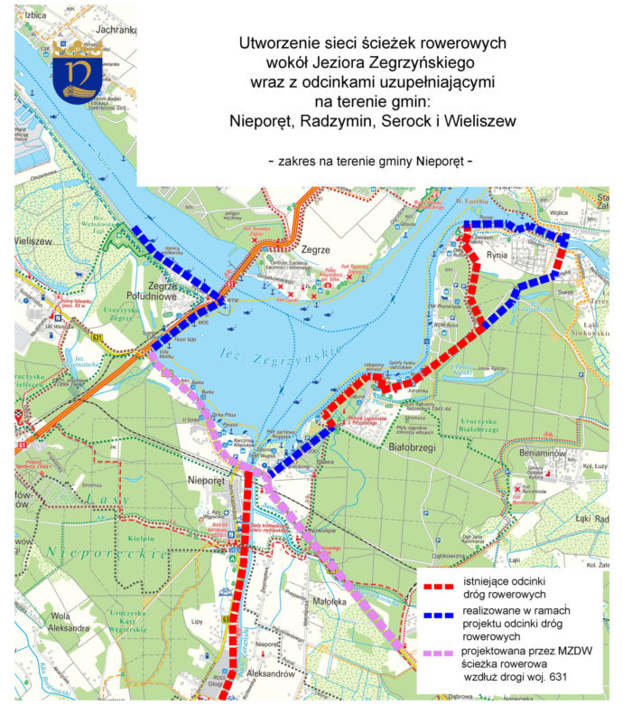 Nowe ścieżki rowerowe powstaną wokół Jeziora Zegrzyńskiego