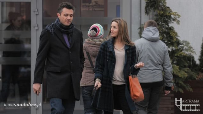 Na dobre i na złe. Hana Goldberg (Kamilla Baar), Piotr Gawryło (Marek Bukowski)