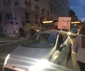 Protest kobiet w Katowicach! Karetka na sygnale jechała wprost na uczestników