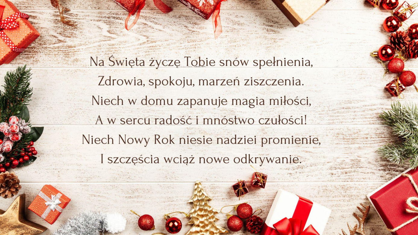 Wierszyki i życzenia na Boże Narodzenie 2024