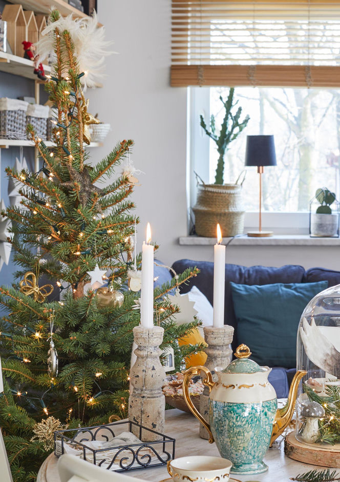 Świąteczne choinki w stylu rustykalnym