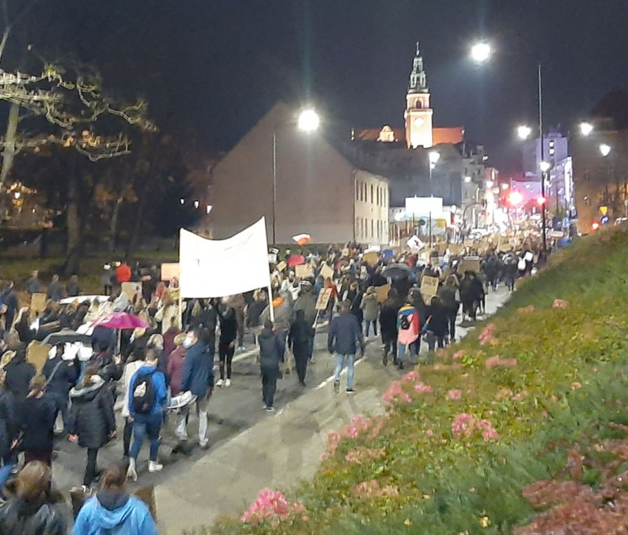 Bunt kobiet w Olsztynie