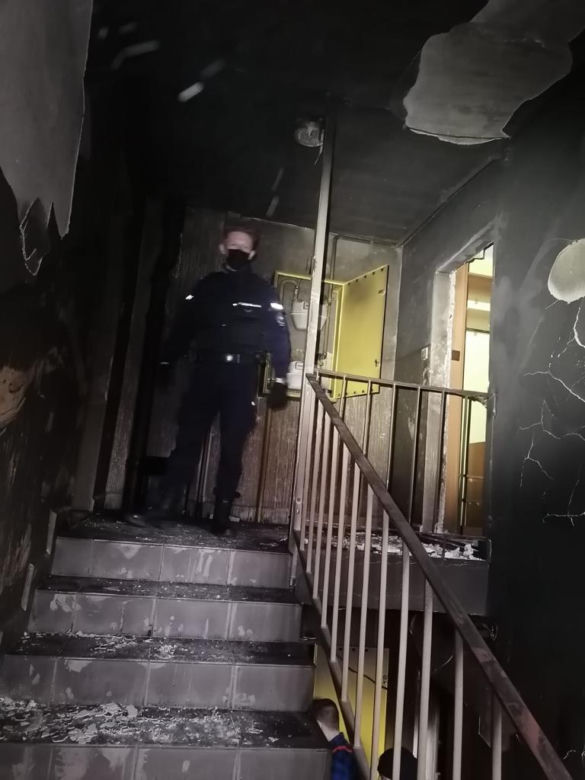 Pożar mieszkania na Kurdwanowie