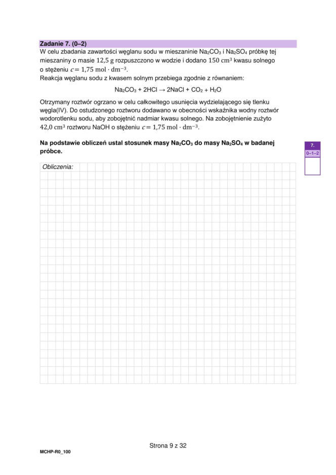 Matura próbna 2026 - chemia