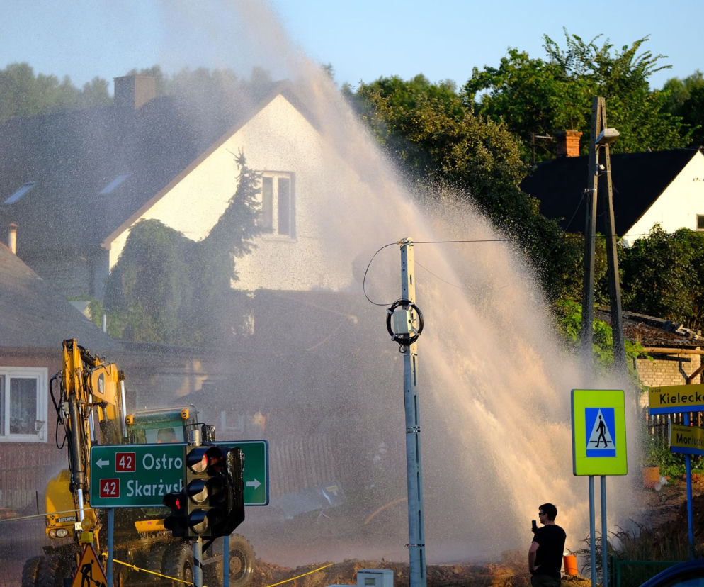 Awaria wodociągu Starachowice Nowa Moniuszki