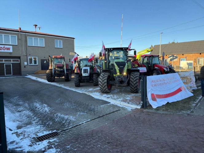 Protest rolników w Waleńczowie przeciwko umowie Mercosur