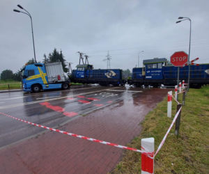 Zderzenie pociągu i ciężarówki