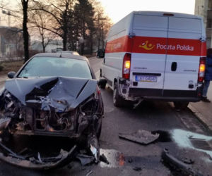 Stłuczka na Wałach Jagiellońskich