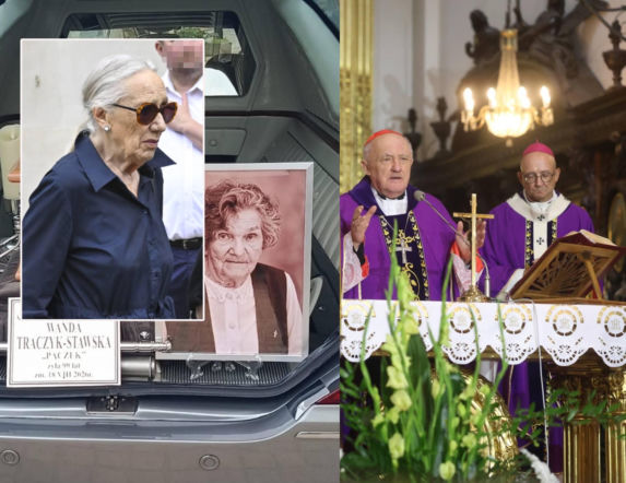 Maja Komorowska na pogrzebie Traczyk-Stawskiej. Oddała hołd zmarłej!