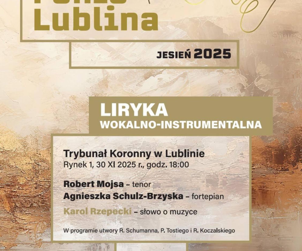 Plakat zapowiadający drugi koncert w ramach cyklu Fonie Lublina