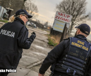 Zobaczcie jak wyglądała akcja policjantów na złomowiskach. 