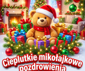 Kartka z życzeniami na Mikołaja