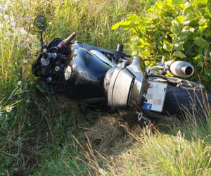 Wypadek motocyklisty w gminie Kozłowo