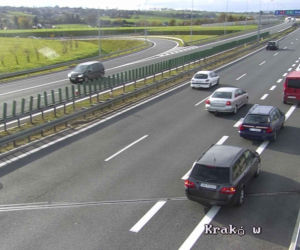Korek na autostradzie A4 w Małopolsce