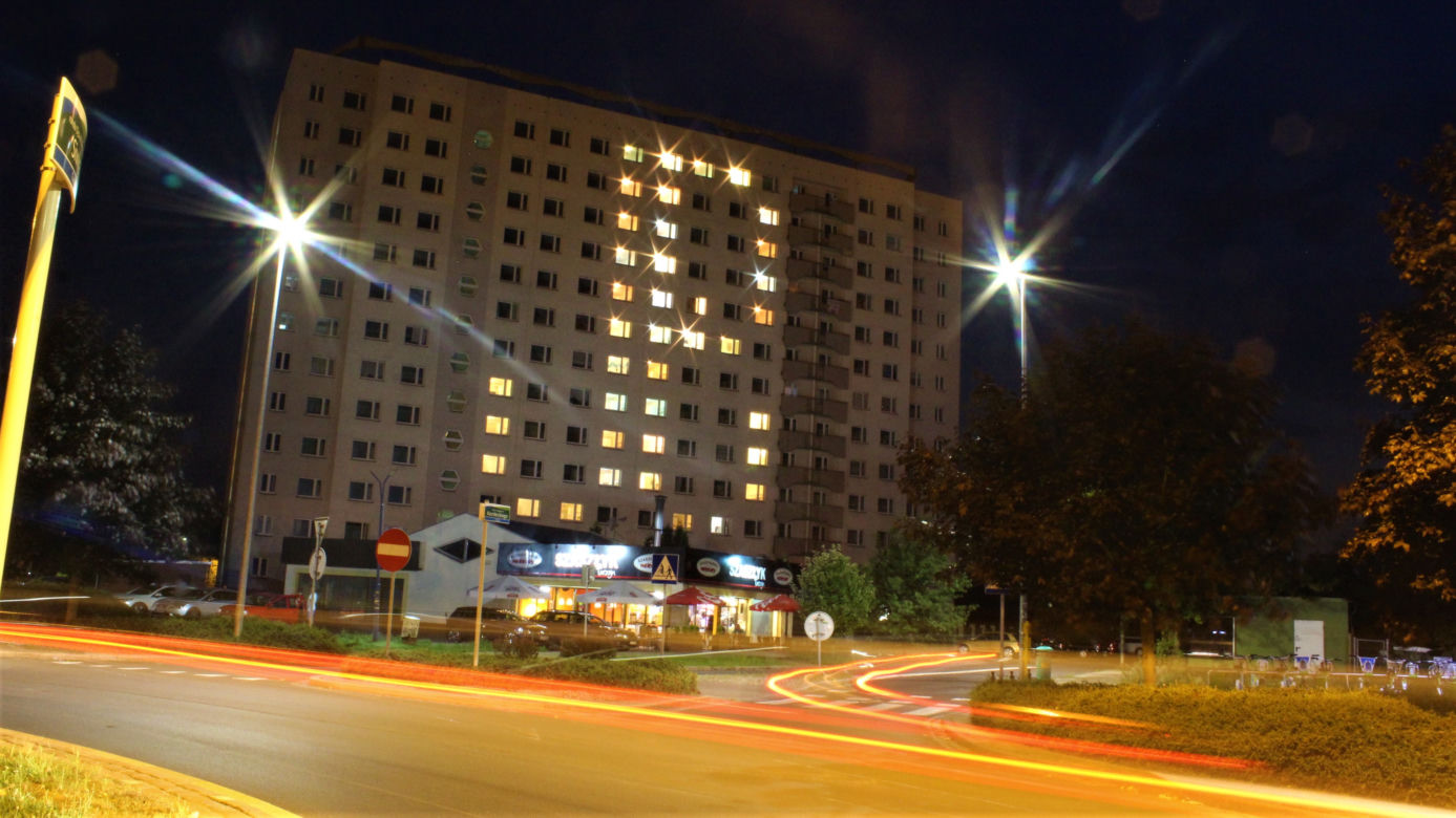 Iluminacja na "Kordeckim"