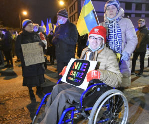 Kolejny protest pod ambasadą Rosji w Warszawie