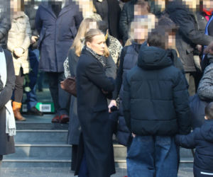 Pogrzeb Mirosława Krawczyka w Gdańsku: Aneta Zając i Mikołaj Krawczyk