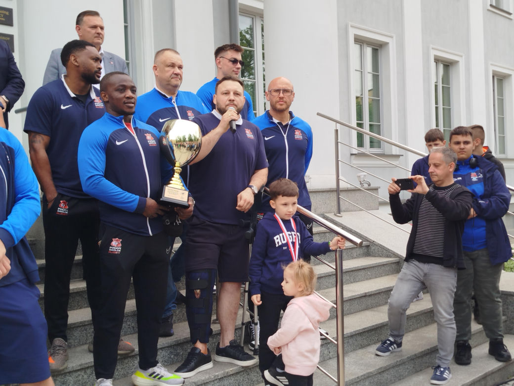 Społeczność sportowców i kibiców rugby z Siedlec uczciła największy z dotychczasowych sukcesów w historii klubu