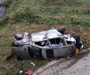 Wypadł z drogi, zabił przyjaciółkę. Jej ciało wyleciało w powietrze