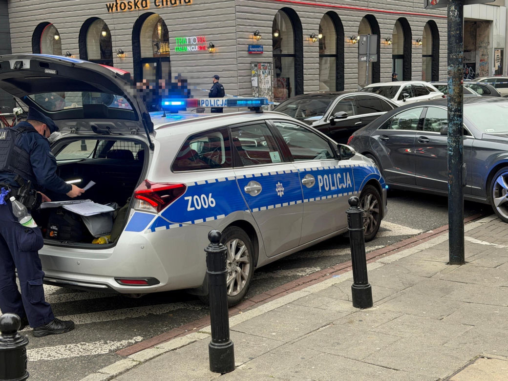 Atak nożownika w centrum Warszawy
