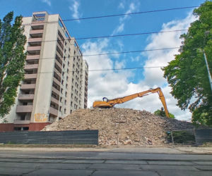 Rozbiórka Domu Marynarza - maj 2020